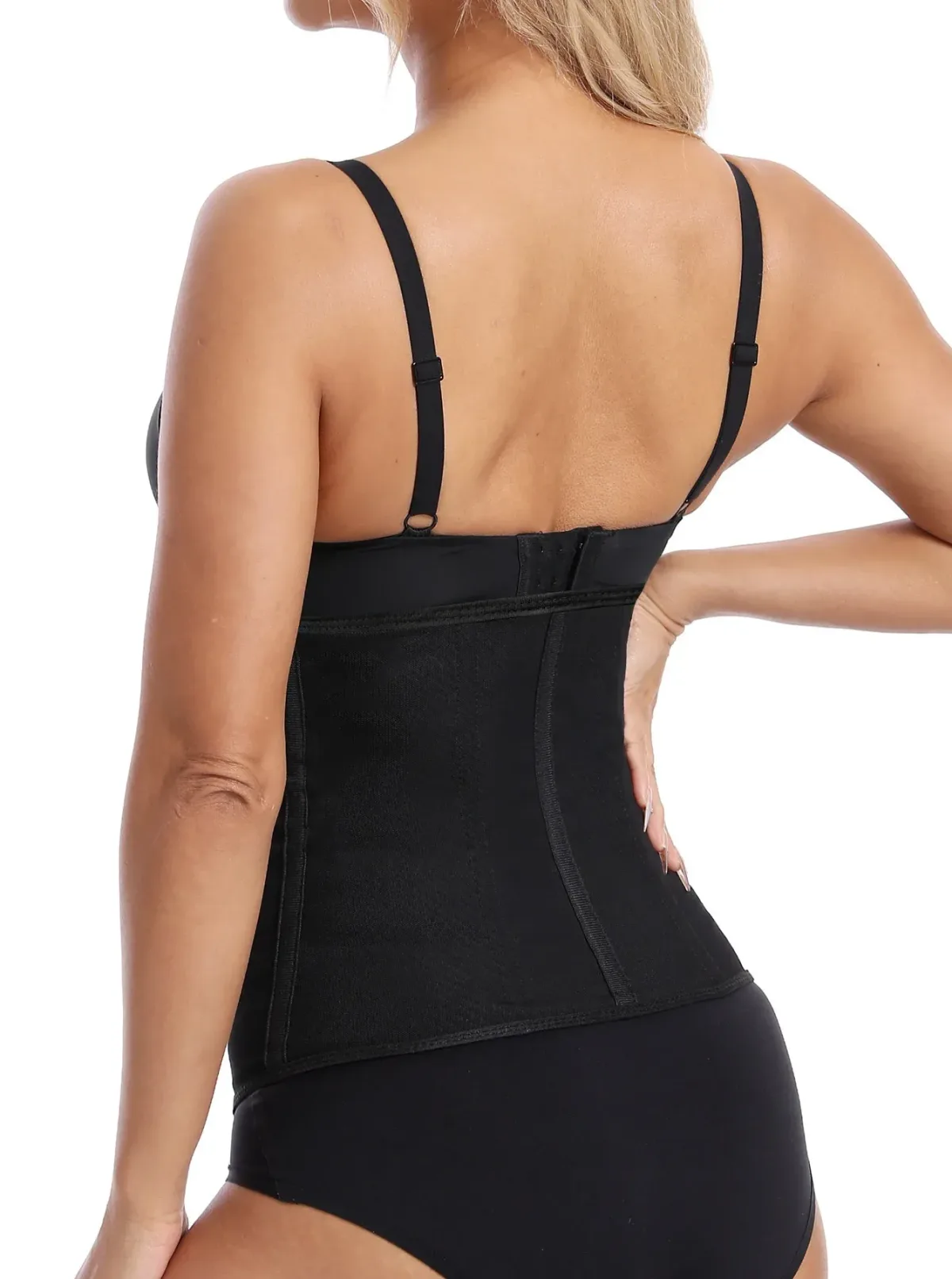 Side back view of the waist cincher