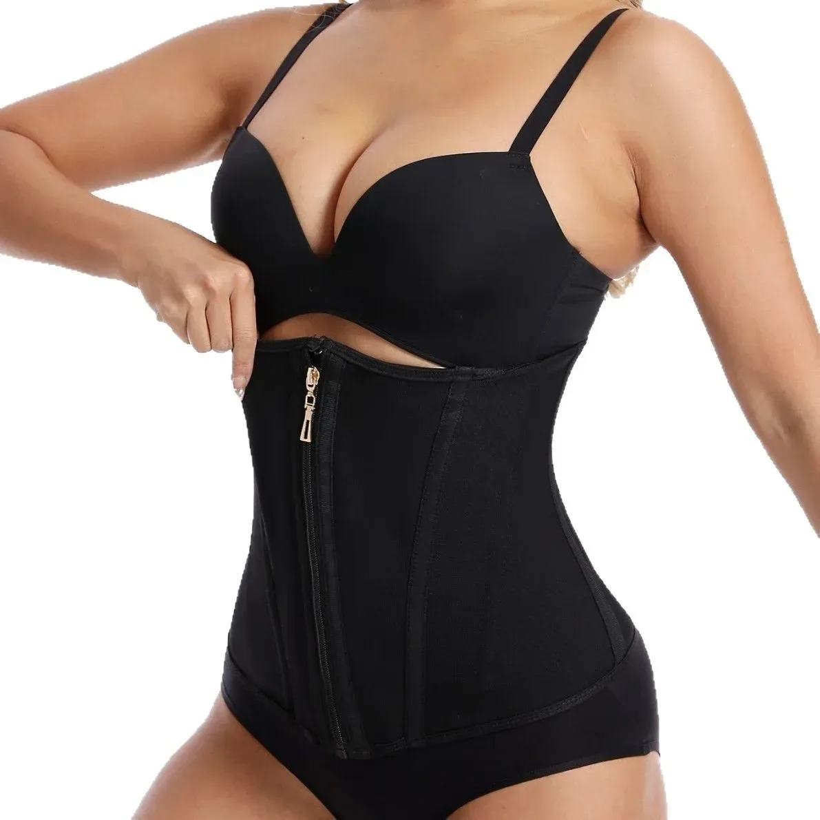 Waist cincher sitting just under the bust