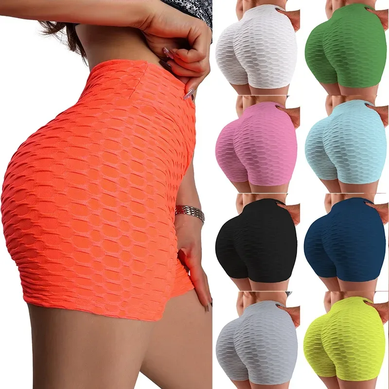 Orange honeycomb shorts with the colour range