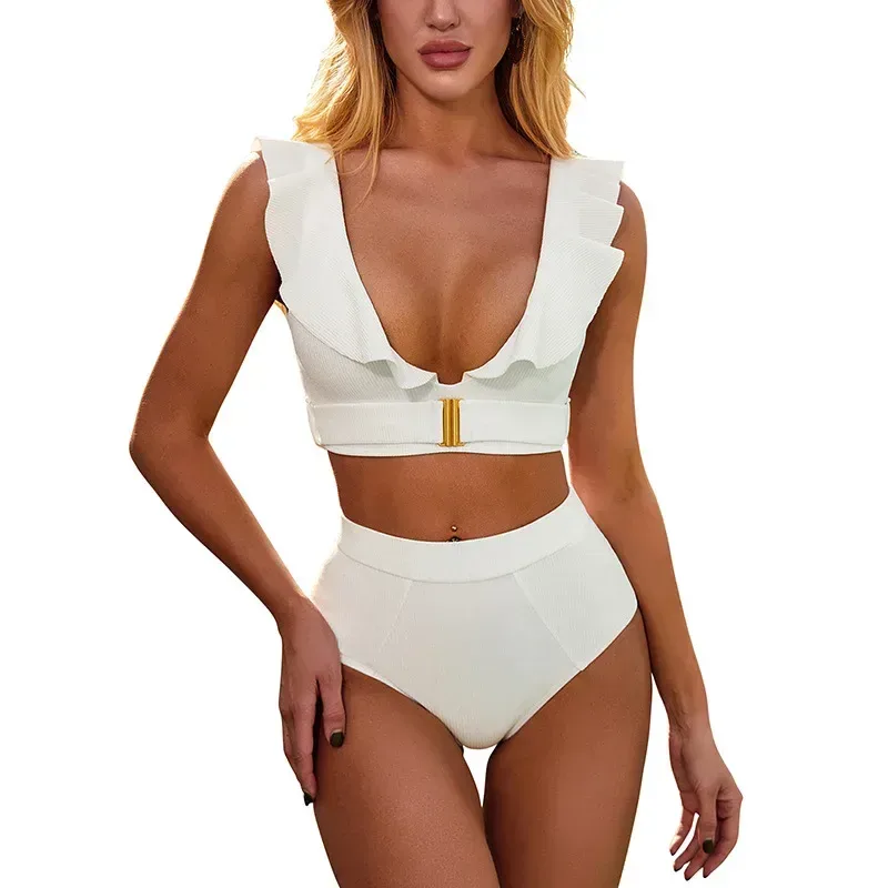 high waisted bottom with wide waistband