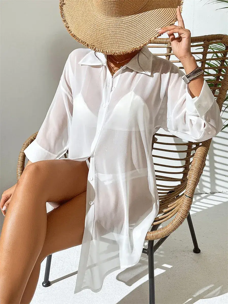 light drape of the sheer chiffon